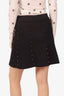 Sandro Black Studded Skirt Size 2