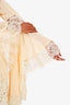 Gucci Cream Bell Sleeve Silk Blouse Size 42