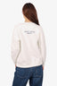 Fendi White/Red Logo Sweater Size S
