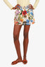 Dolce & Gabbana White/Multicolour Floral Printed Shorts Size 44