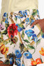 Dolce & Gabbana White/Multicolour Floral Printed Shorts Size 44