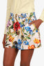 Dolce & Gabbana White/Multicolour Floral Printed Shorts Size 44