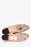 Pre-Loved Chanel™ Beige/Black Suede Leather/Satin Toe Cap Flats Size 38C