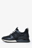 Louis Vuitton Black Leather Run Away Sneakers Size 38