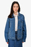Stella McCartney Blue Denim Star Patterned Jacket Size 36