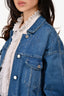 Stella McCartney Blue Denim Star Patterned Jacket Size 36