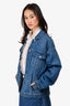 Stella McCartney Blue Denim Star Patterned Jacket Size 36