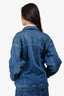 Stella McCartney Blue Denim Star Patterned Jacket Size 36