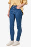 Stella McCartney Blue Denim Monogram Skinny Jeans Size 28