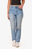 Isabel Marant Blue Washed Denim Straight Legged Jeans Size 38