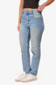 Isabel Marant Blue Washed Denim Straight Legged Jeans Size 38