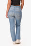 Isabel Marant Blue Washed Denim Straight Legged Jeans Size 38