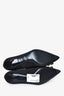Roger Vivier Black Satin Crystal Buckle Heels Size 35
