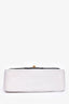 Pre-Loved Chanel™ 1989-91 White/Black Lambskin Leather Mini Square Flap Bag (Refurbished)