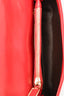 Roger Vivier Red Leather Geometric Patterned Shoulder Bag