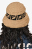 Fendi Brown Crochet FF Logo Bucket Hat Size 58