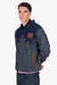 Gucci Blue Denim GG Supreme Logo Jacket Size 48