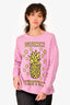 Gucci Pink/Yellow Pineapple Print Sweater Size S