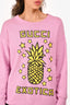 Gucci Pink/Yellow Pineapple Print Sweater Size S