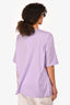 Hermès Purple Leather Patched S/S T-Shirt Size M