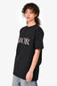 Dior Black Floral Logo Embroidered T-Shirt Size L