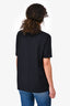 Balmain Black/Gold Logo Printed T-Shirt Size 44