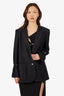 TWP Black Cinched Cuff Blazer Size Medium