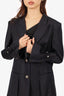 TWP Black Cinched Cuff Blazer Size Medium