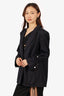 TWP Black Cinched Cuff Blazer Size Medium