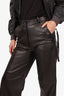 LouLou Studios Black Leather Wide Leg Pants Size XS