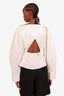 Jacquemus White Off The Shoulder Cinched Waist Blouse Size 34
