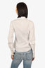 Balmain White Gold Button Front Pocket Shirt Size 36
