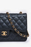 Pre-Loved Chanel™ 2019 Black Caviar Leather Jumbo Double Flap Should Bag