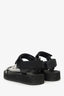 Prada Black/White Logo Sandals Size 37