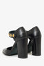 Mulberry Black Leather Studded Heels Size 37