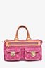 Louis Vuitton Pink Denim Speedy 30 (As Is)