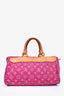 Louis Vuitton Pink Denim Speedy 30 (As Is)