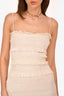 House of CB Cream Tiered Maxi Sleeveless Dress Size XS
