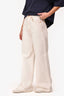 SLVRLAKE White Contrast Stitche Wide Leg 'Grace' Jeans Size 27