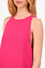 IRO Neon Pink Sleeveless Asymmetrical Hem Midi Dress Size 38