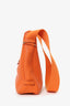 Hermes 2007 Orange Clemence Leather Tsako Bag