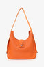Hermes 2007 Orange Clemence Leather Tsako Bag