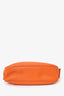 Hermes 2007 Orange Clemence Leather Tsako Bag