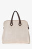 Hermes 2006 Brown/Beige Canvas/Leather
