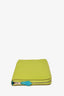 Hermès 2011 Lime Green Epsom Leather Silk'In Long Wallet