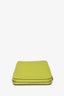 Hermès 2011 Lime Green Epsom Leather Silk'In Long Wallet