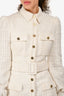 SAU LEE Cream Tweed 'Aubrie' Mini Dress Size 0