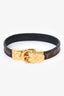 Louis Vuitton Monogram Gold Tone Buckle Bracelet
