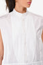 Maison Margiela White Cotton Sleeveless Blouse Size 1