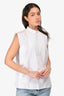 Maison Margiela White Cotton Sleeveless Blouse Size 1
